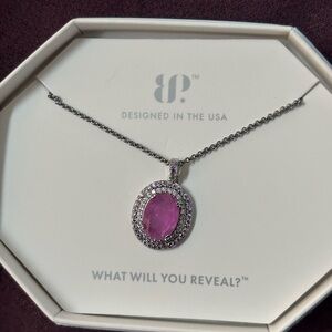 Elegant Pink Pendant Necklace by BP